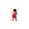 Ensemble lingerie Deux Pièces "Wet Look" Rouge 